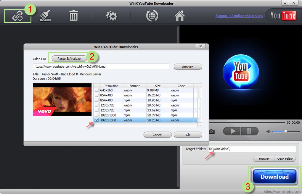 Scarica WinX YouTube Downloader 5.7.0.0 per Windows